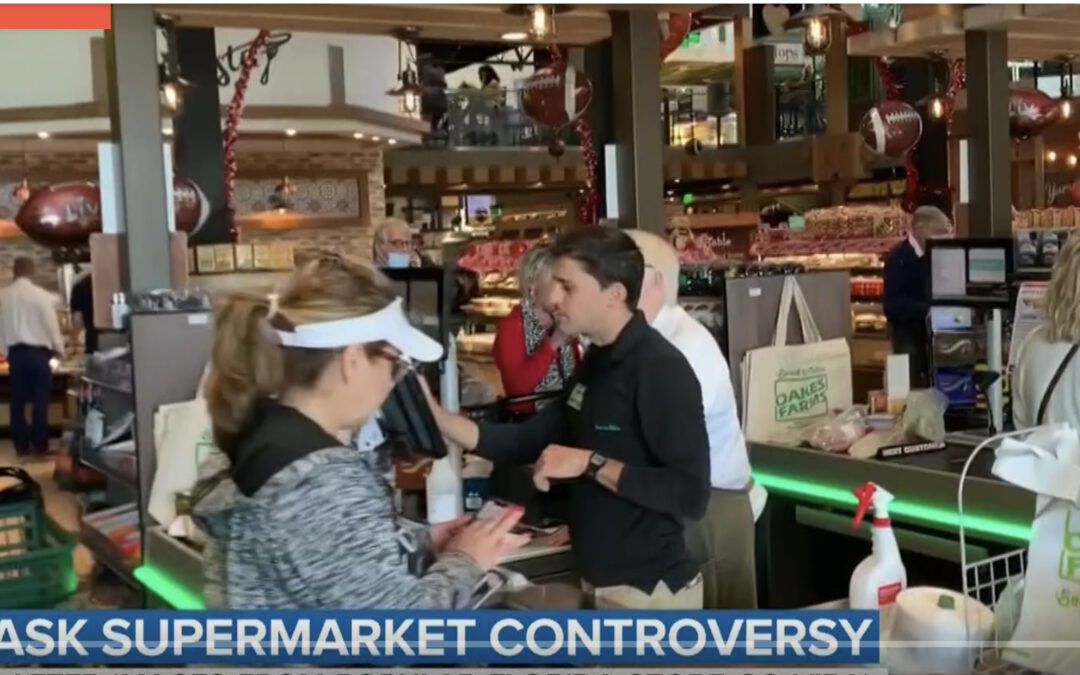 Video toont ongemaskerde klanten en werknemers in supermarkt Florida