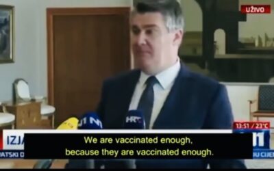 President Kroatië Zoran Milanovic is klaar met alle hysterie: “We laten ons niet meer vaccineren”